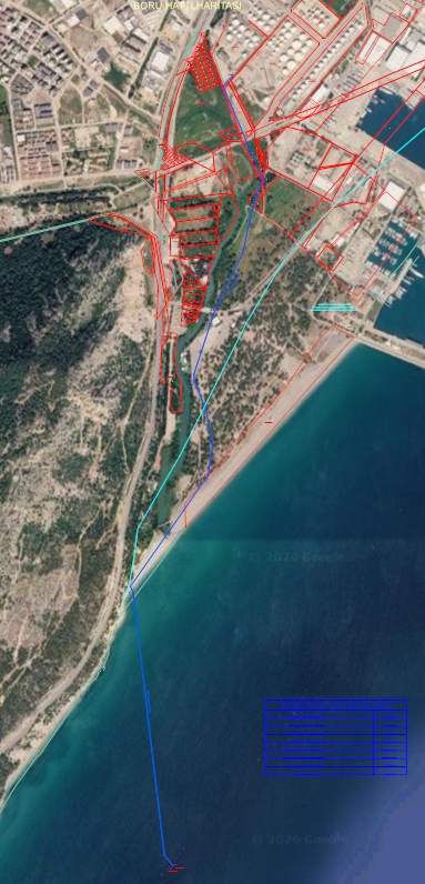 Konyaaltı-liman Shell, Aytemiz, Çekisan petrol boru hatları aplikasyon, kot çalışması, deformasyon ölçümleri ve halihazır haritalarının yapımı